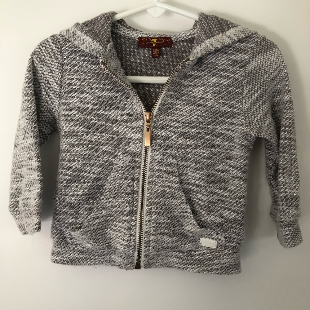 7 For All Mankind Baby Zip-Up Hoodie
